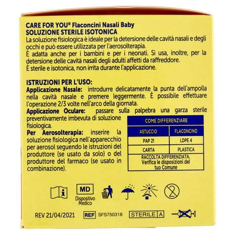 Care for you Baby Flaconcini Nasali 25 x 5 ml